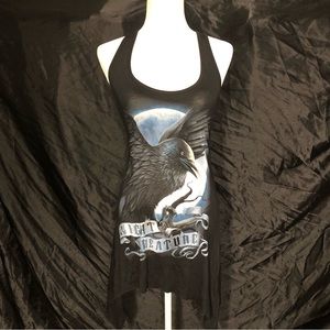 Spiral Direct Night Creature Raven Crow Tank Dress
